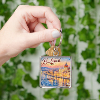 Budapest Ungarn Donau Parlament Weihnachten Schlüsselanhänger