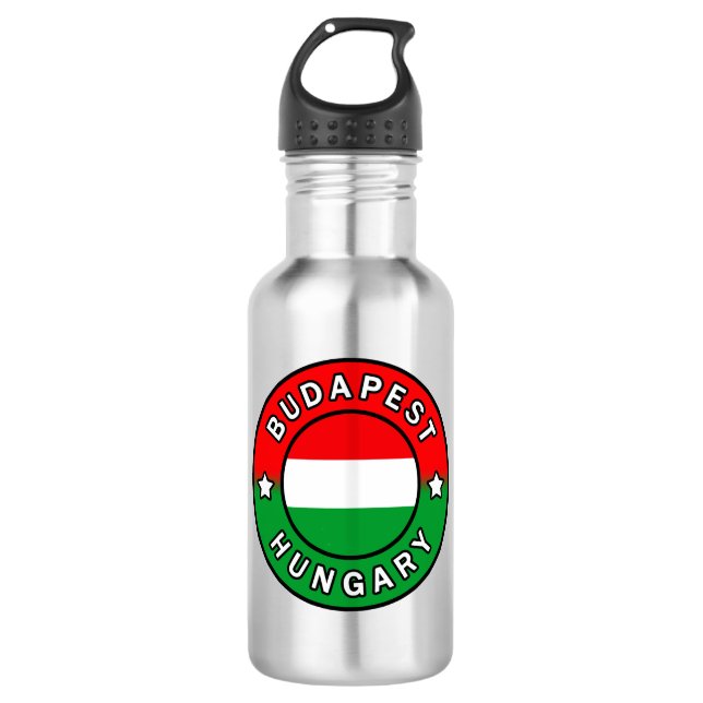 Budapest Ungarn Edelstahlflasche (Vorderseite)