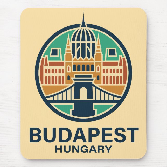 Budapest Ungarn Europa Mousepad (Vorne)