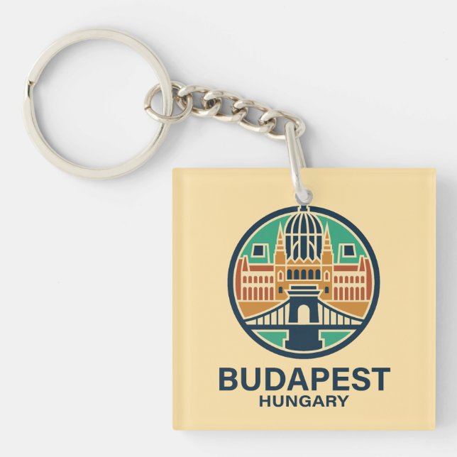 Budapest Ungarn Europa Schlüsselanhänger (Vorderseite)