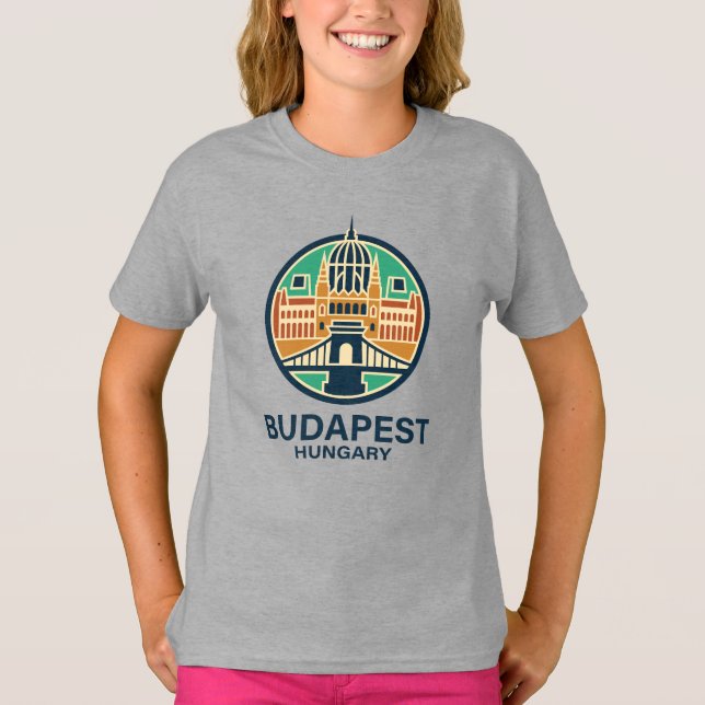 Budapest Ungarn Europa T-Shirt (Vorderseite)