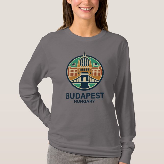 Budapest Ungarn Europa T-Shirt (Vorderseite)