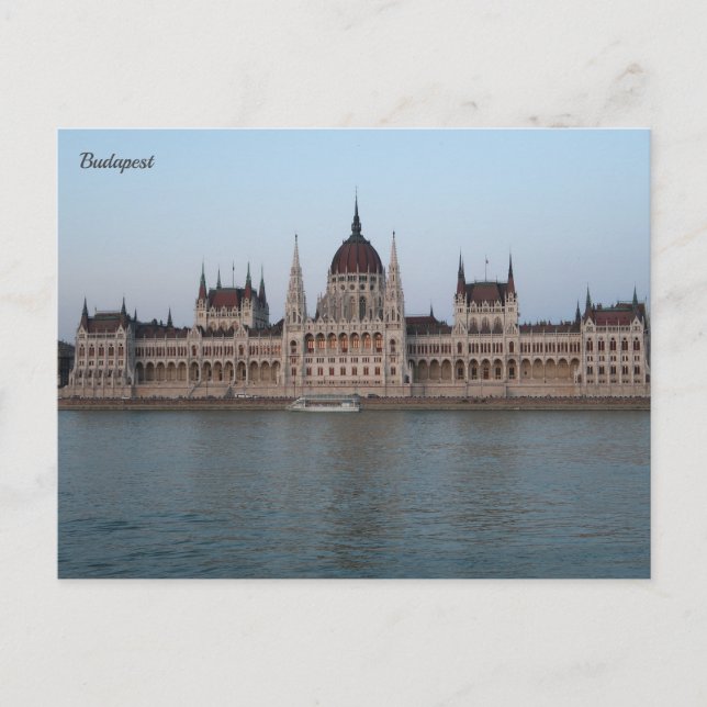 Budapest Ungarn Feiertagspostkarte (Vorderseite)