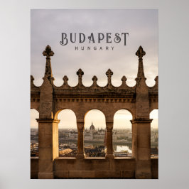 Budapest Ungarn Fischbastion Reise Poster