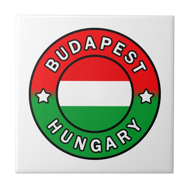 Budapest Ungarn Fliese (Vorderseite)
