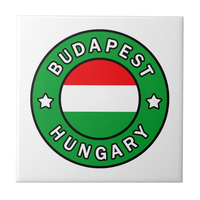 Budapest Ungarn Fliese (Vorderseite)