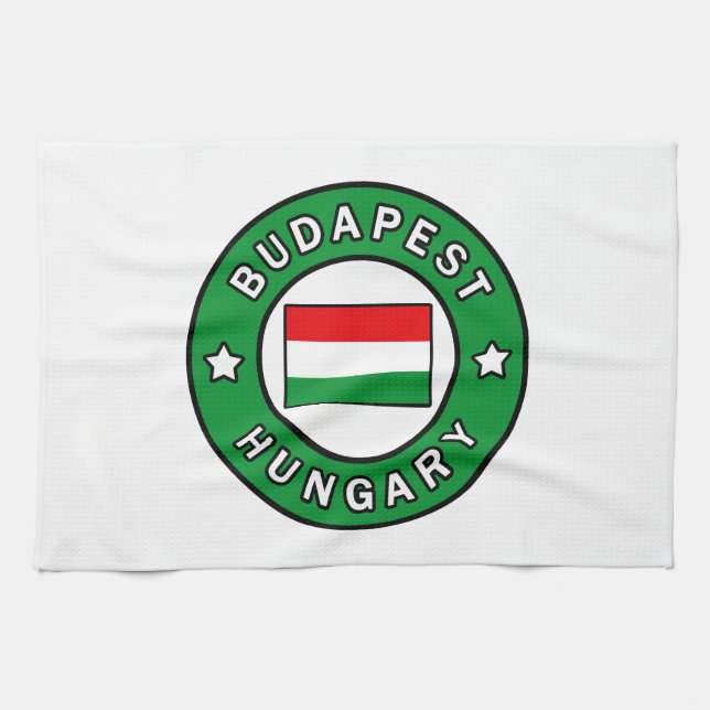 Budapest Ungarn Geschirrtuch (Horizontal)