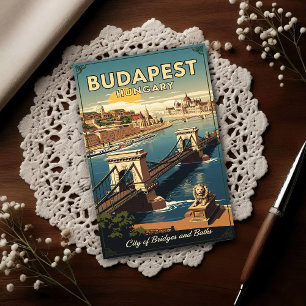 Budapest, Ungarn in den 1960er Jahren Reisen in di Postkarte