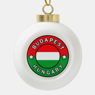 Budapest Ungarn Keramik Kugel-Ornament