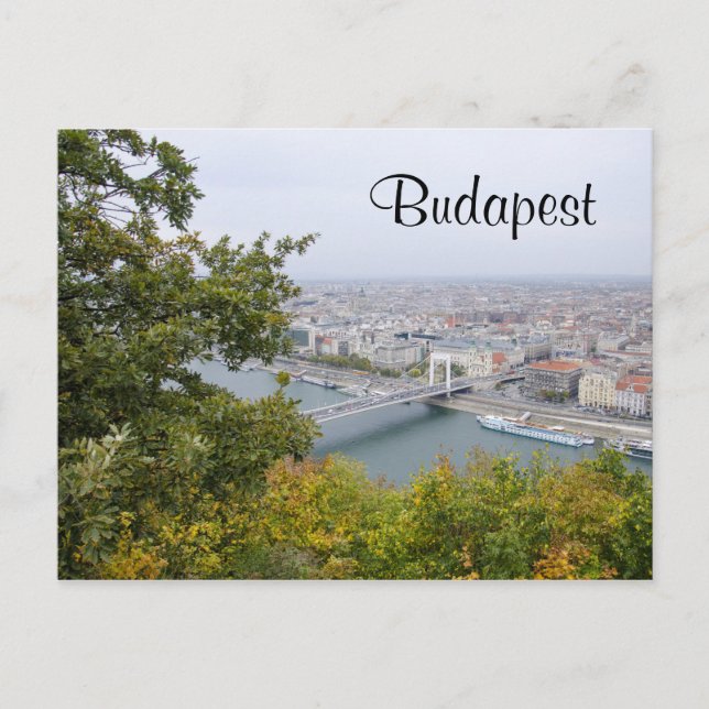 Budapest Ungarn Landschaft Postkarte (Vorderseite)