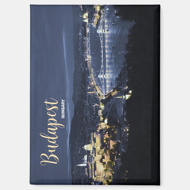 Budapest Ungarn Landschaftlich Magnet Souvenir Ges (Vorderseite)