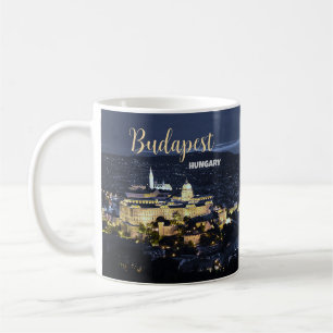 Budapest Ungarn Panoramabild Kaffeetasse Souvenir