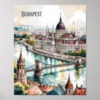 Budapest Ungarn Parlament Donau Skyline