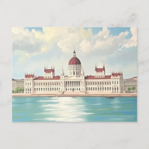 Budapest Ungarn Parlament Gebäude Postkarte