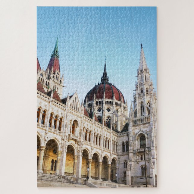 Budapest Ungarn Parlament Gebäude Reisen Foto Puzzle (Vertikal)