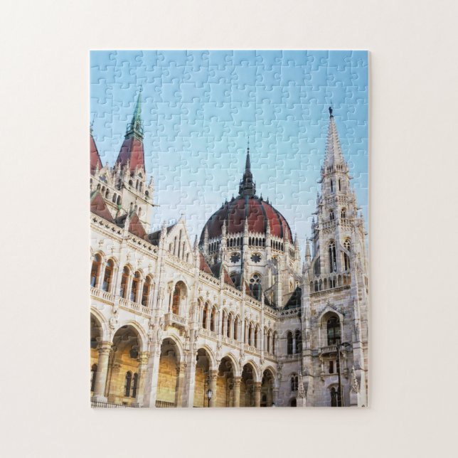 Budapest Ungarn Parlament Gebäude Reisen Foto Puzzle (Vertikal)
