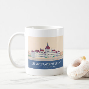 Budapest Ungarn Parlament Gebäude Reisen Kaffeetasse
