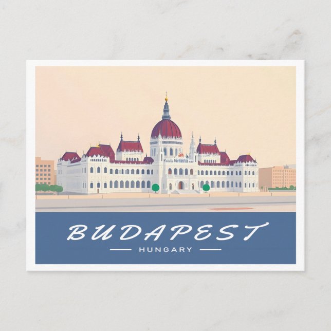 Budapest Ungarn Parlament Gebäude Reisen Postkarte (Vorderseite)