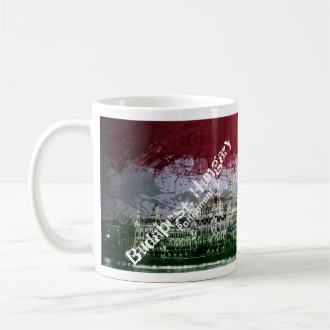 Budapest, Ungarn - Parlament Kaffeetasse (Links)
