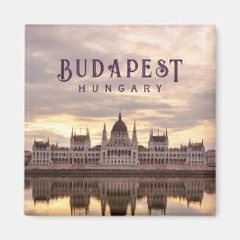 Budapest Ungarn Parlament Landschaft Reise Foto Magnet