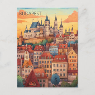 Budapest Ungarn Postkarte