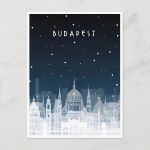 Budapest Ungarn Reise Kunst Vintage Retro-Souvenir Postkarte