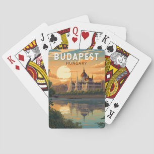 Budapest Ungarn Reisen Kunst Vintag Spielkarten