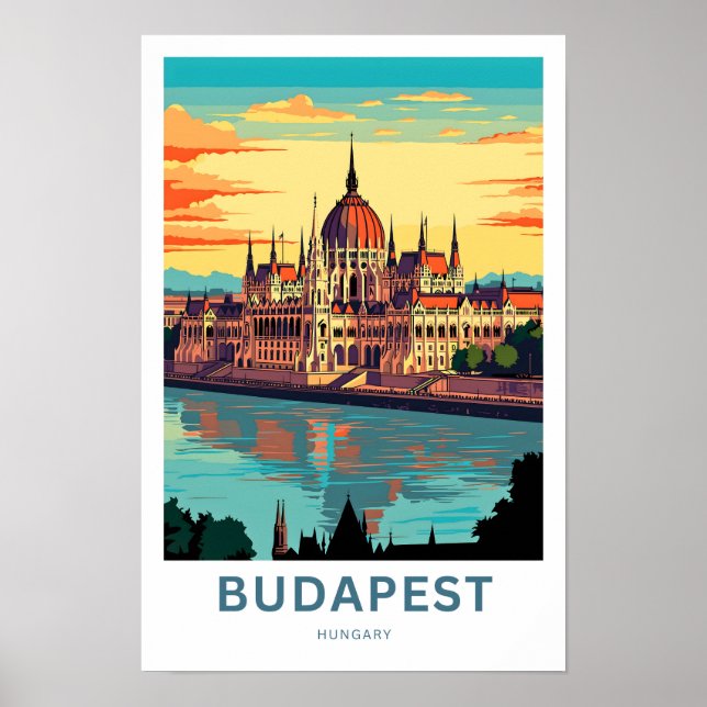Budapest Ungarn Reisen Print Poster (Vorne)