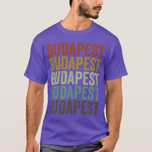 Budapest Ungarn Retro Vintage Familie T-Shirt