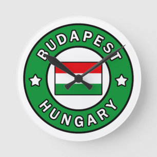 Budapest Ungarn Runde Wanduhr