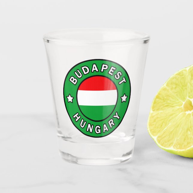 Budapest Ungarn Schnapsglas (Vorderseite)