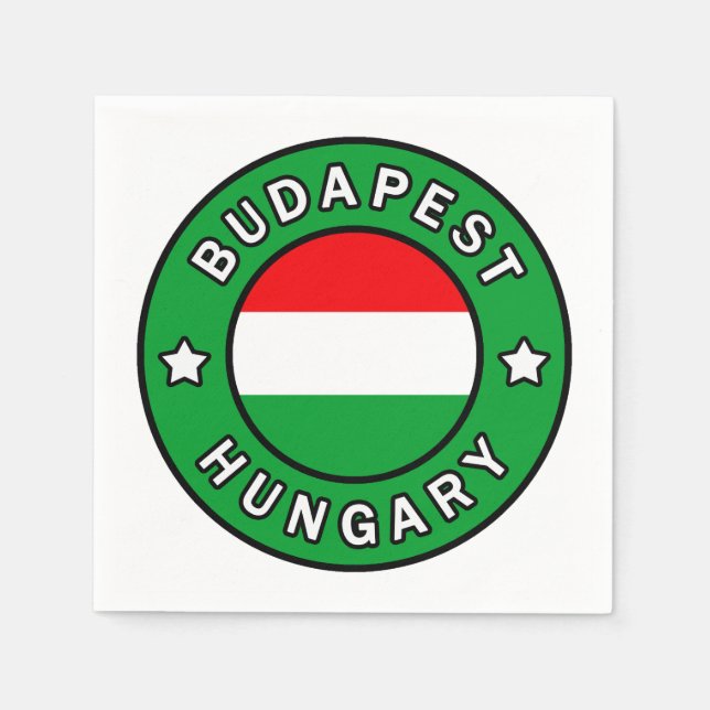 Budapest Ungarn Serviette (Vorderseite)