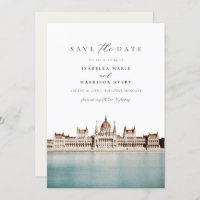 BUDAPEST, UNGARN Skyline Save the Date Einladung