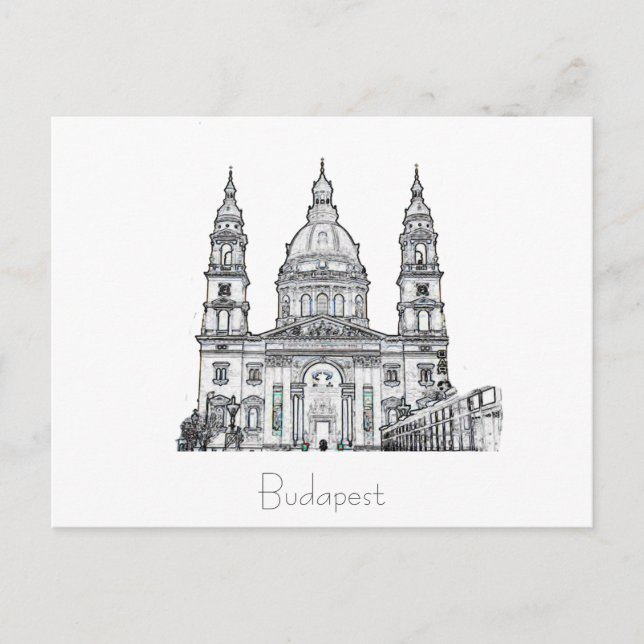 Budapest Ungarn Städtische Architektur Postkarte (Vorderseite)