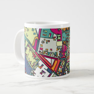 Budapest, Ungarn Stadtkarte Jumbo-Tasse