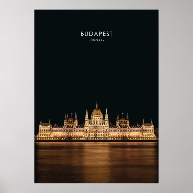 Budapest, Ungarn Travel Artwork Poster (Vorne)