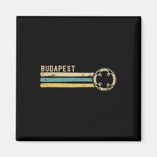 Budapest Ungarn Vintage Retro 70er 80er Radfahren Magnet