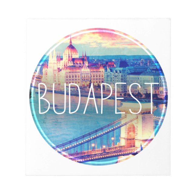 Budapest Vintag, Kreis Notizblock (Vorderseite)