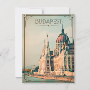 Budapest Vintag Postkarte