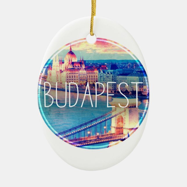 Budapest vintage, circle, keramikornament (Vorne)