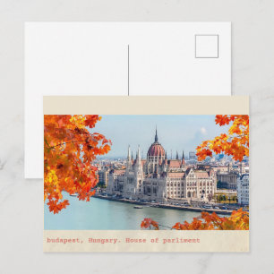Budapester hungriges Vintages Parlament Postkarte