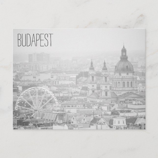 Budapester Landschaft Postkarte (Vorderseite)