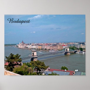 Budapester Reiseplakat, Vintag Poster