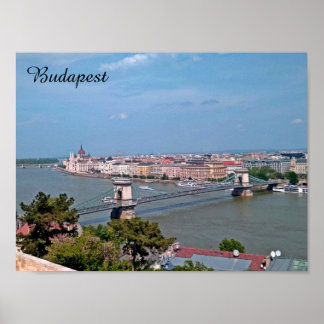 Budapester Reiseplakat, Vintag Poster