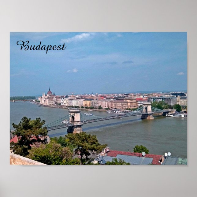 Budapester Reiseplakat, Vintag Poster (Vorne)