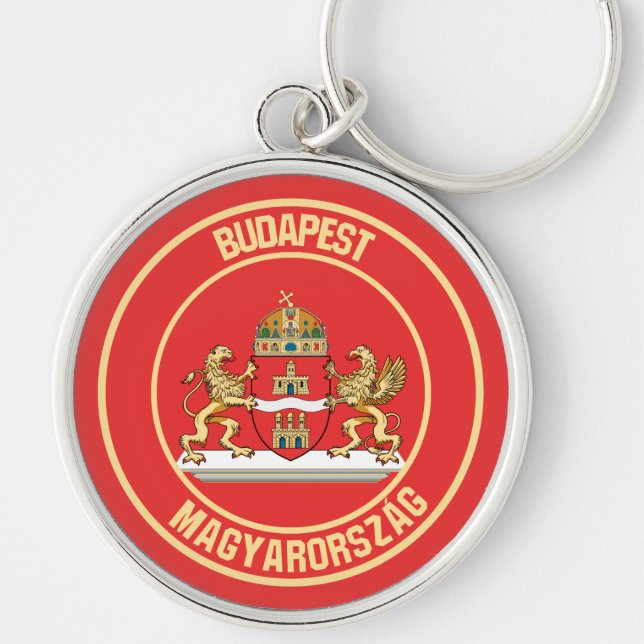 Budapester RundEmblem Schlüsselanhänger (Vorne)