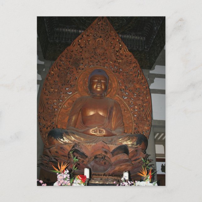 Budda Postkarte (Vorderseite)