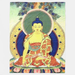 BUDDAH PRAYER Fleece Blanket
