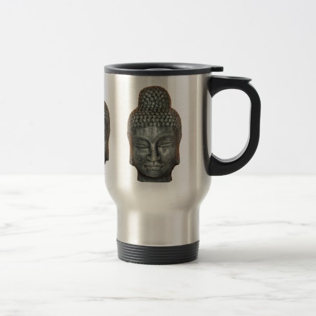 Buddah Reise-Tasse: Edelstahl Reisebecher (Rechts)