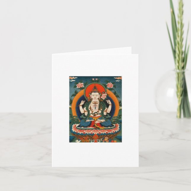 Buddha 1 notecard karte (Vorderseite)